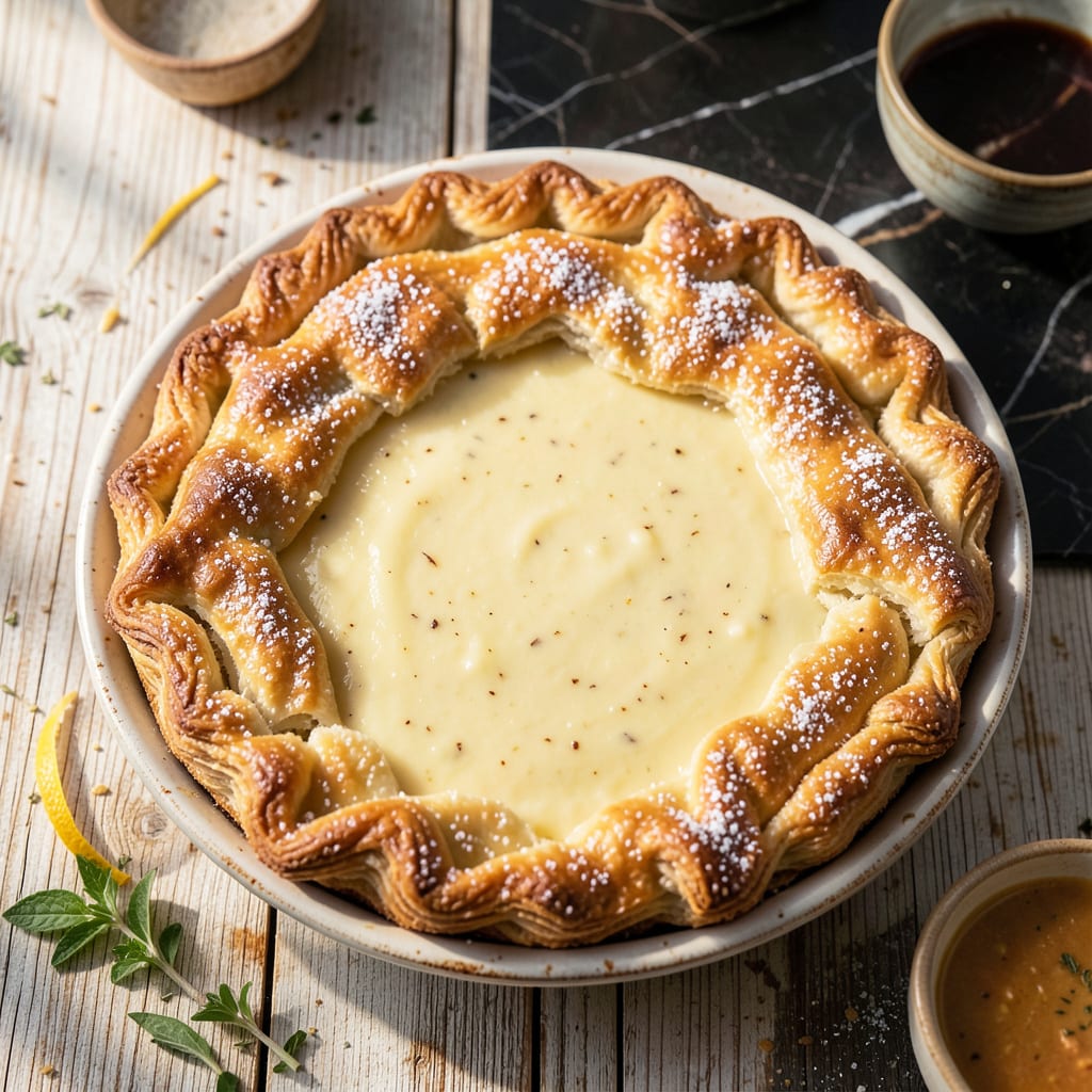 Fat Man Pie Recipe: Old Fashioned Creamy Custard Delight detailed visual guide