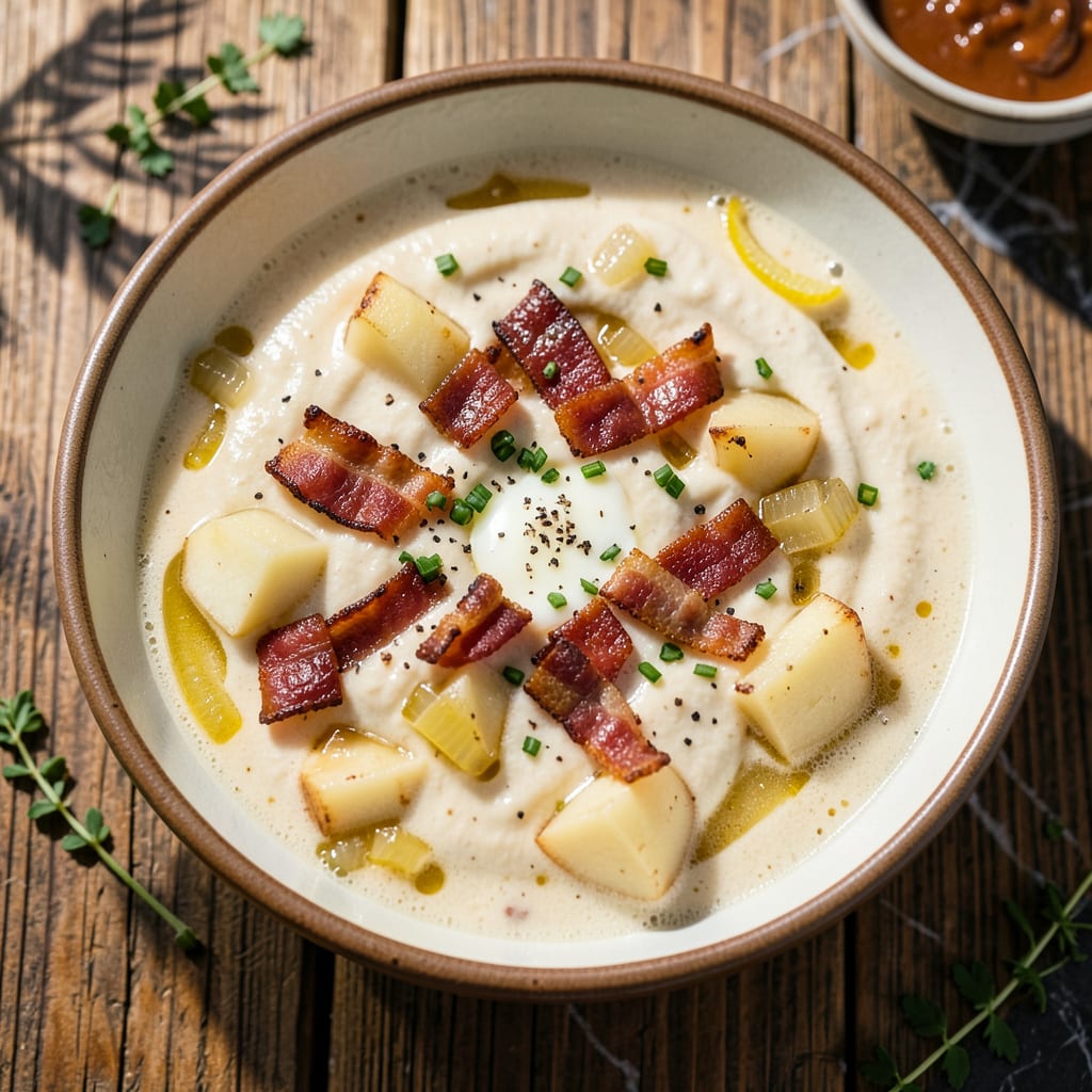 fatz potato soup recipe example with annotations