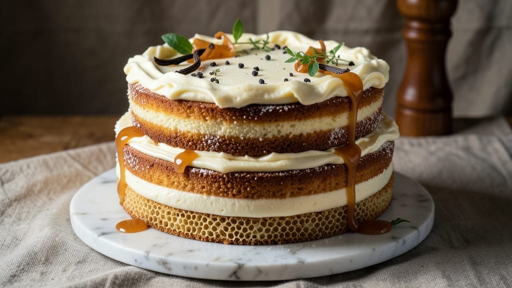 8-Inch Birthday Cake Recipe: Vanilla Bean Swirls and Festive Buttercream Frosting