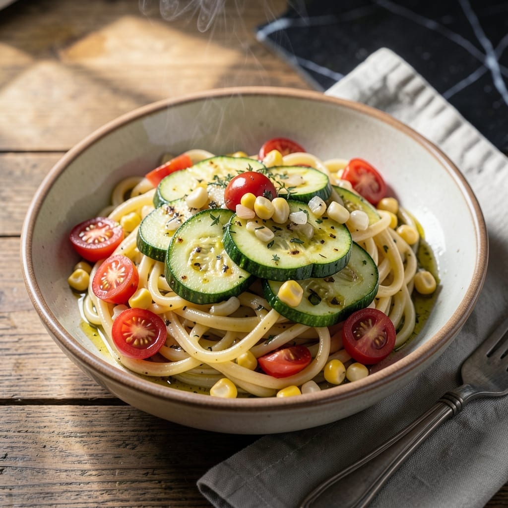 One Pot Summer Vegetable Pasta Recipe: Garden-Fresh in 30 Minutes One Pot Summer Vegetable Pasta Recipe: Garden-Fresh in 30 Minutes