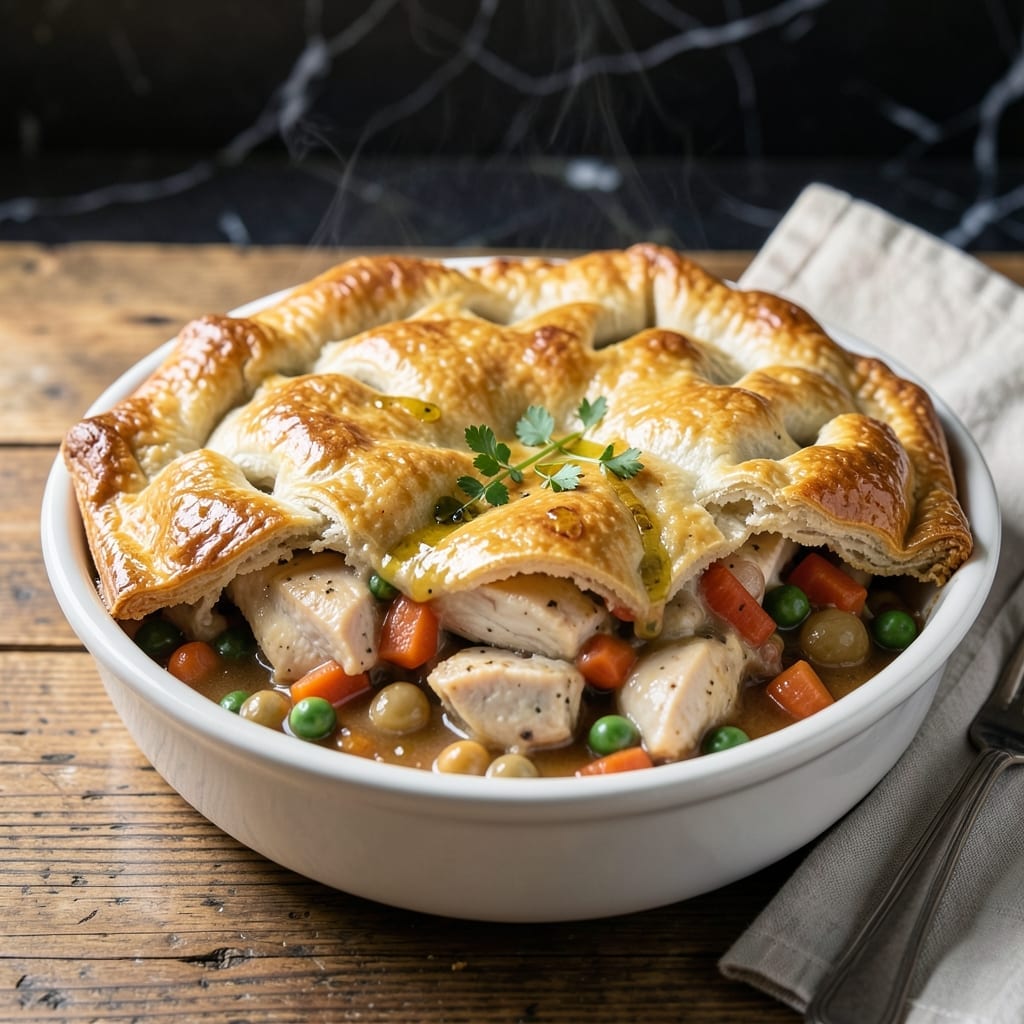The Chew Chicken Pot Pie Recipe: Buttery Layers Over Herb-Infused Filling