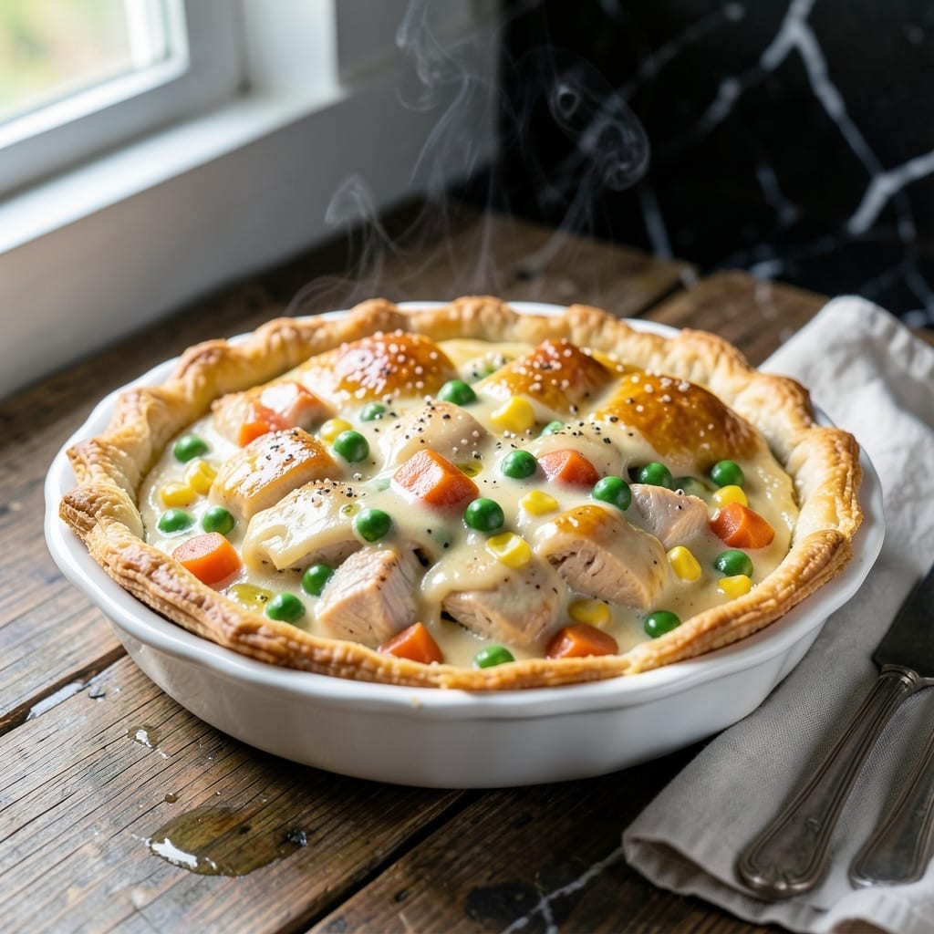 Quick Chicken Pot Pie Recipe: Speedy Comfort With Flaky Crust Quick Chicken Pot Pie Recipe: Speedy Comfort With Flaky Crust