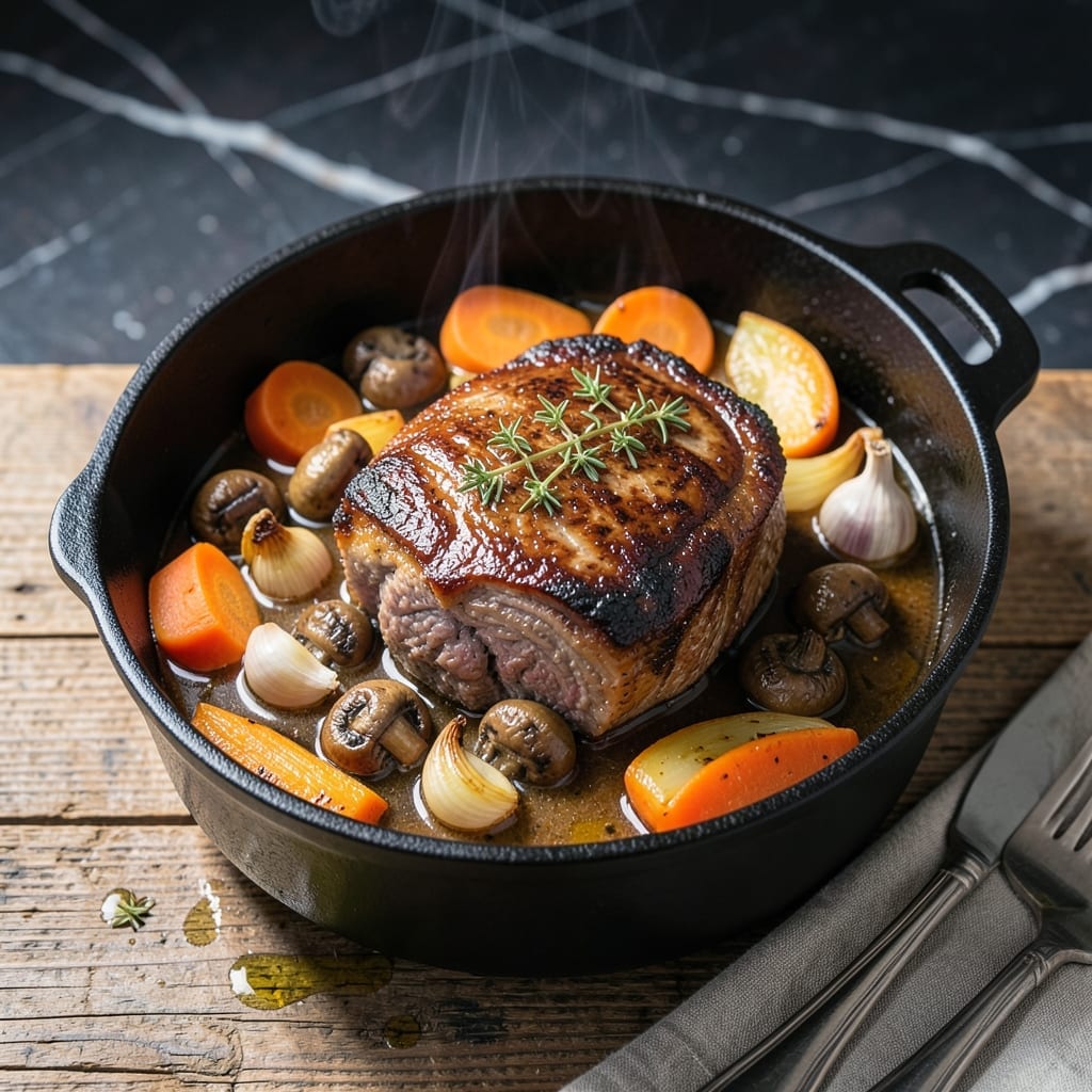 Mushroom Pot Roast Recipe: Dutch Oven Slow-Cooked Richness