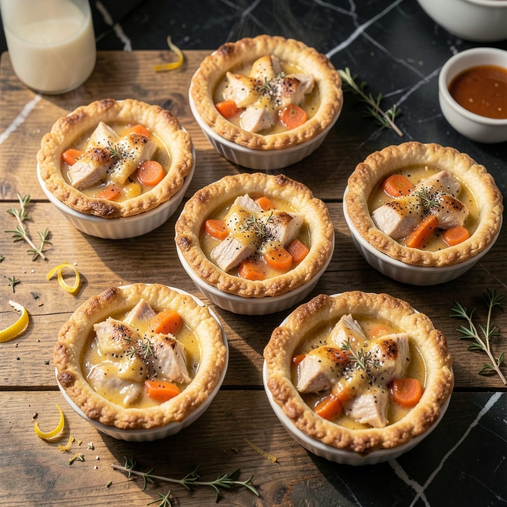 Mini Turkey Pot Pie Recipe: Individual Servings of Savory Comfort