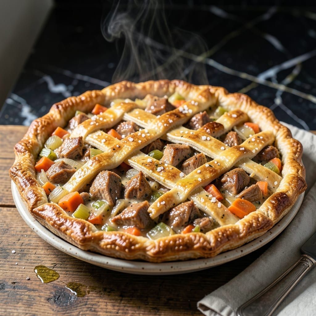 Leftover Thanksgiving Turkey Pot Pie Recipe: Flaky Crust Over Holiday Leftovers Leftover Thanksgiving Turkey Pot Pie Recipe: Flaky Crust Over Holiday Leftovers