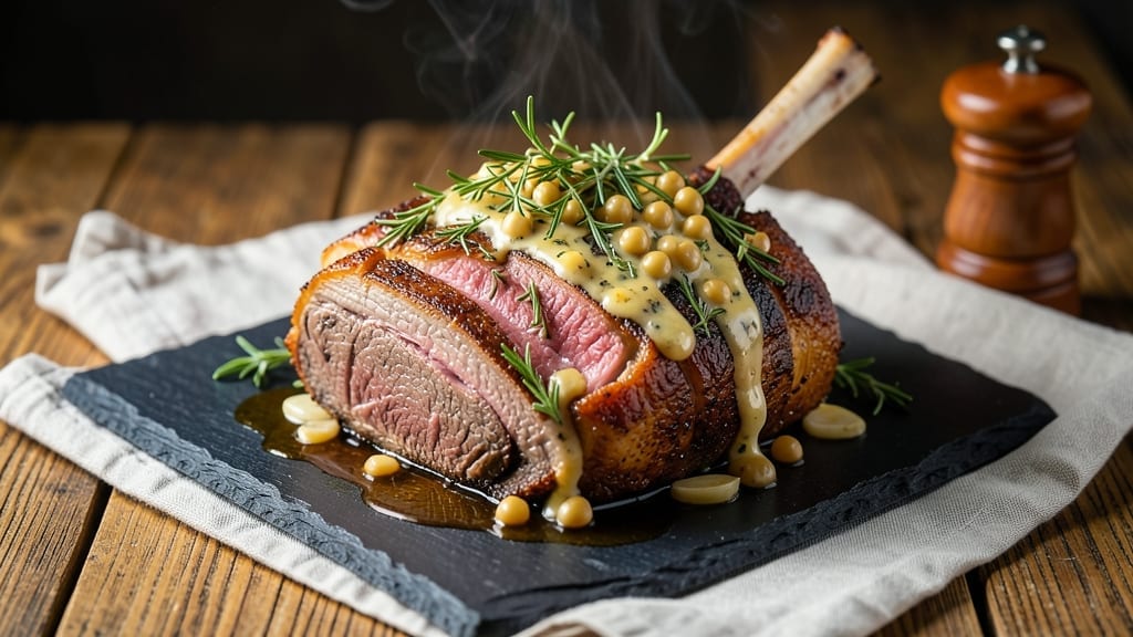 6-Lb Bone-In Prime Rib Roast Recipe: Herb-Crusted Crown With Juicy Pink Heart