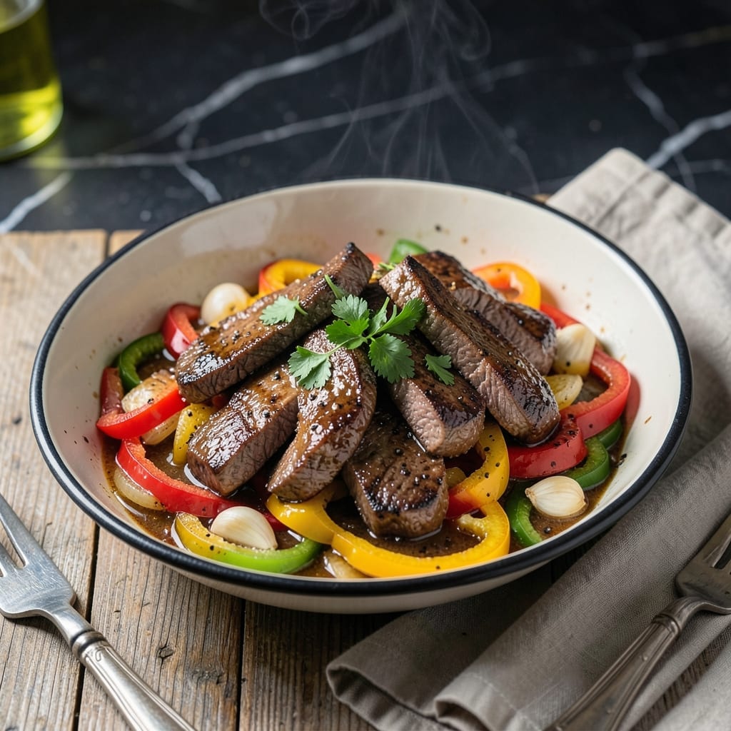 Pepper Steak in a Crock Pot Old Fashioned Recipe: Nostalgic Tender Beef With Peppers