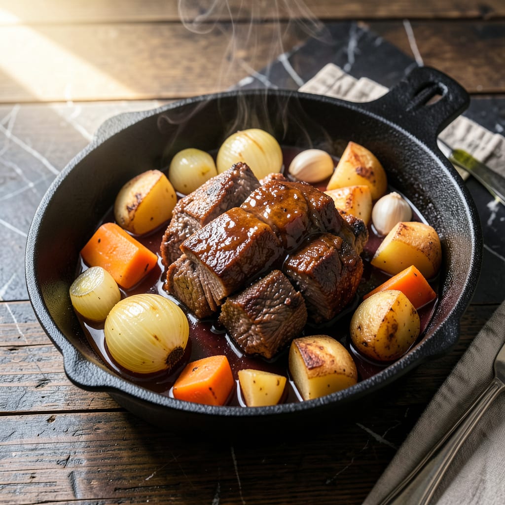 Visual representation of Frozen Pot Roast Crock Pot Recipe: Hands Off Sunday Dinner