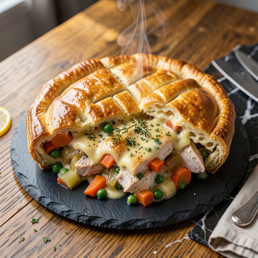 Complete Gordon Ramsay Chicken Pot Pie Recipe: Flaky Crust With Rich, Creamy Filling overview image