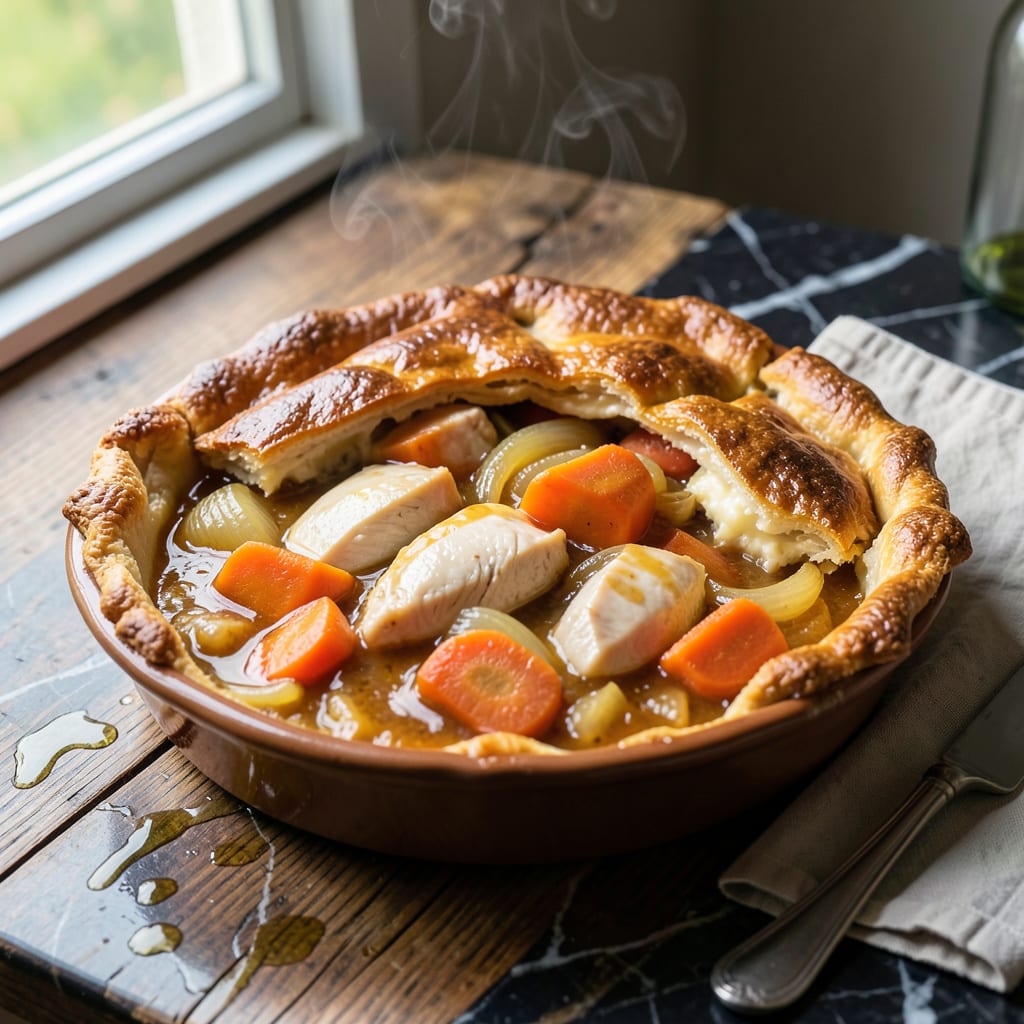 Visual representation of grandmas pot pie recipe