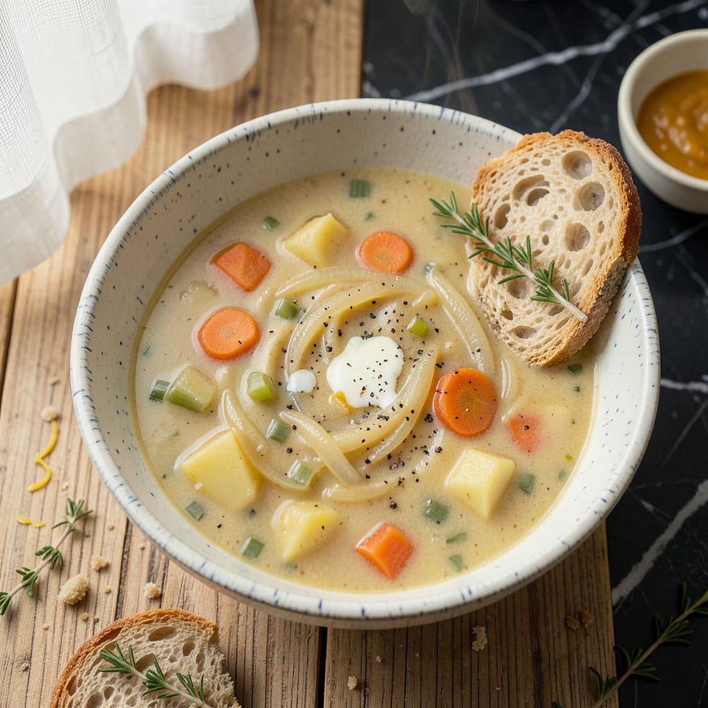 Complete Grandmother's Potato Soup Recipe: Creamy Comfort in Every Spoonful overview image