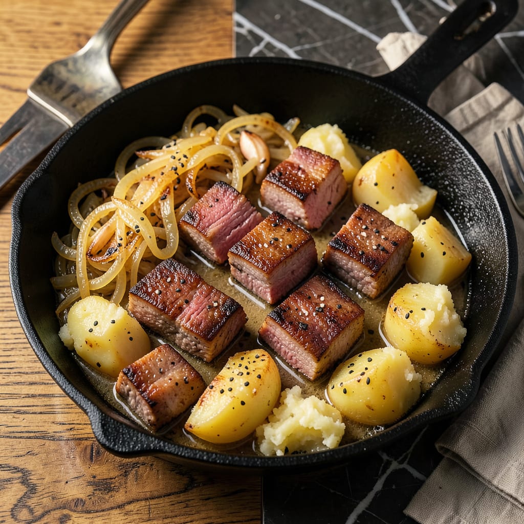 Ham, Sauerkraut, and Potatoes Recipe: Hearty One Pot Comfort for Cold Nights illustration with key details