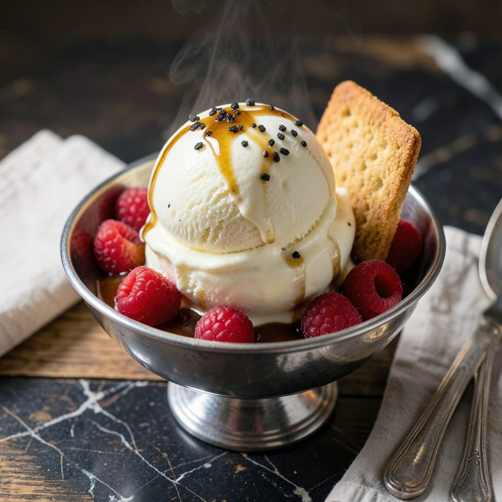 High Butterfat Ice Cream Recipe: Ultra Rich Velvety Swirls illustration with key details