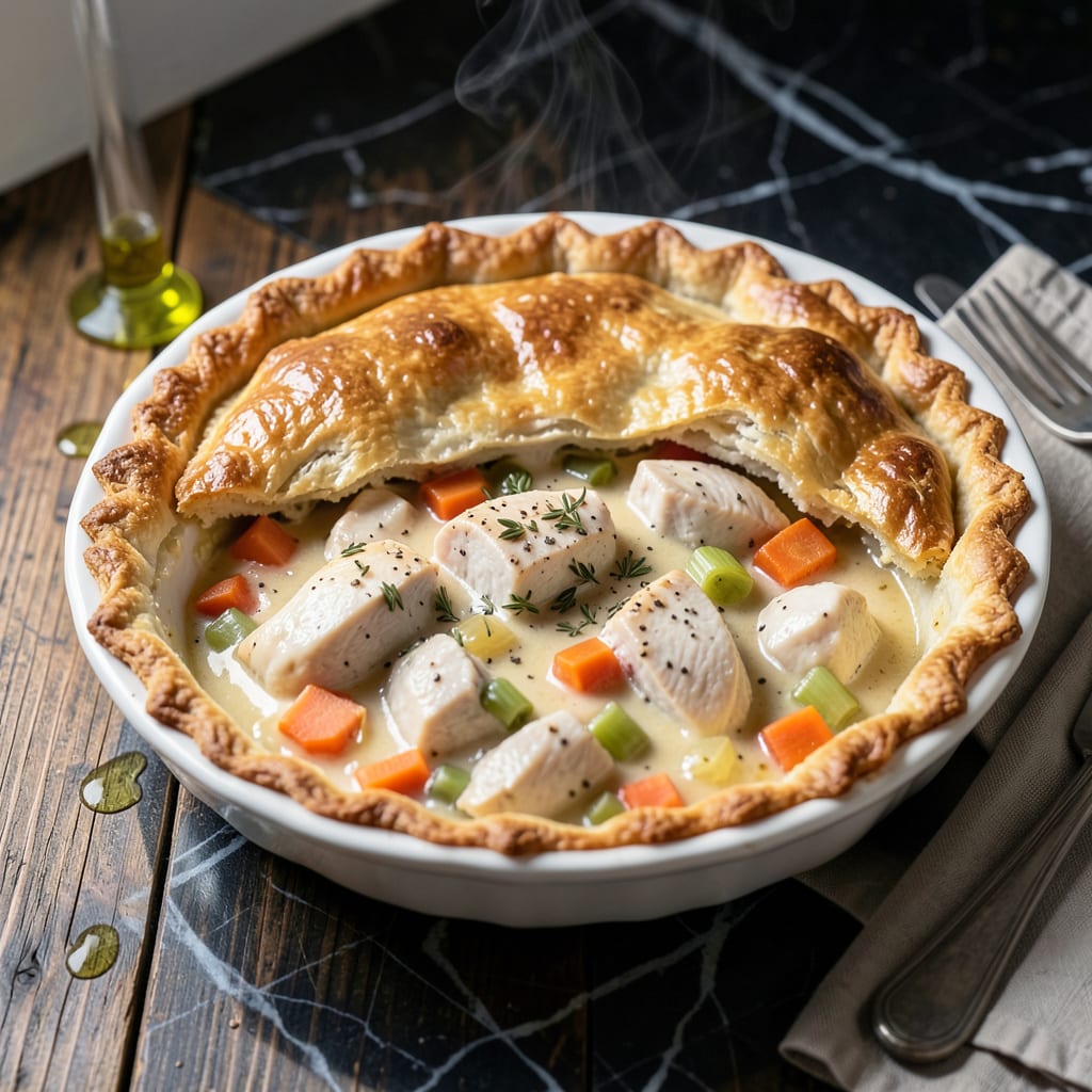 Homemade Chicken Pot Pie Recipe: Buttery Lattice Over Creamy Filling detailed visual guide