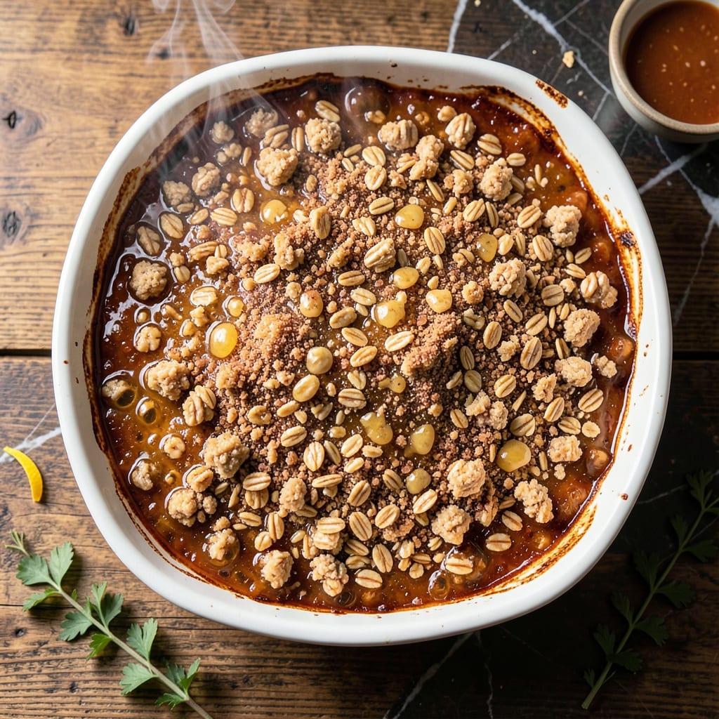 Visual representation of Honey Pot Recipe: Gooey Sweetness with Crunchy Topping