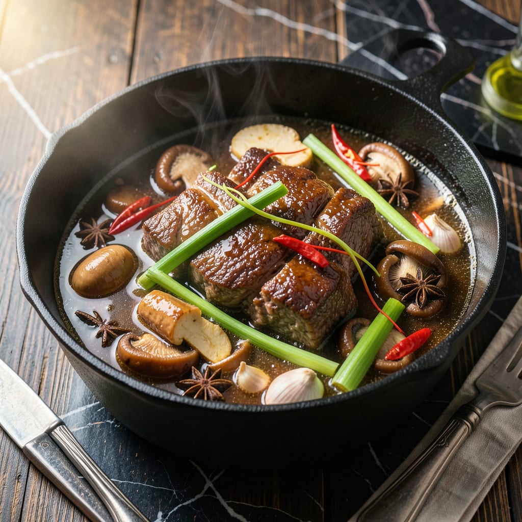 Visual representation of hot pot pot roast recipe
