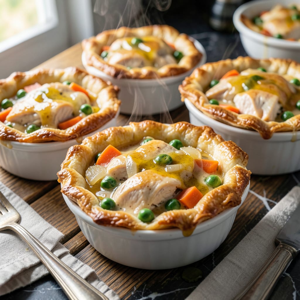 Visual representation of Individual Pot Pie Recipe: Personal Sized Comfort With Golden Crust