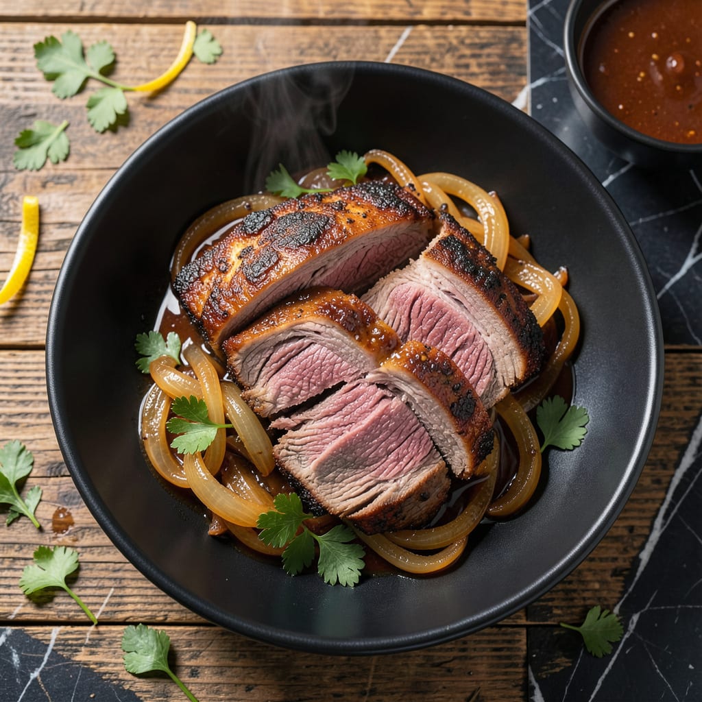 Insta Pot Brisket Recipe: Tender Slices With Rich BBQ Depth illustration with key details