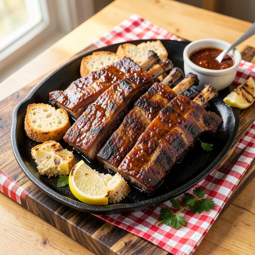 Complete instant pot bbq ribs recipe overview image