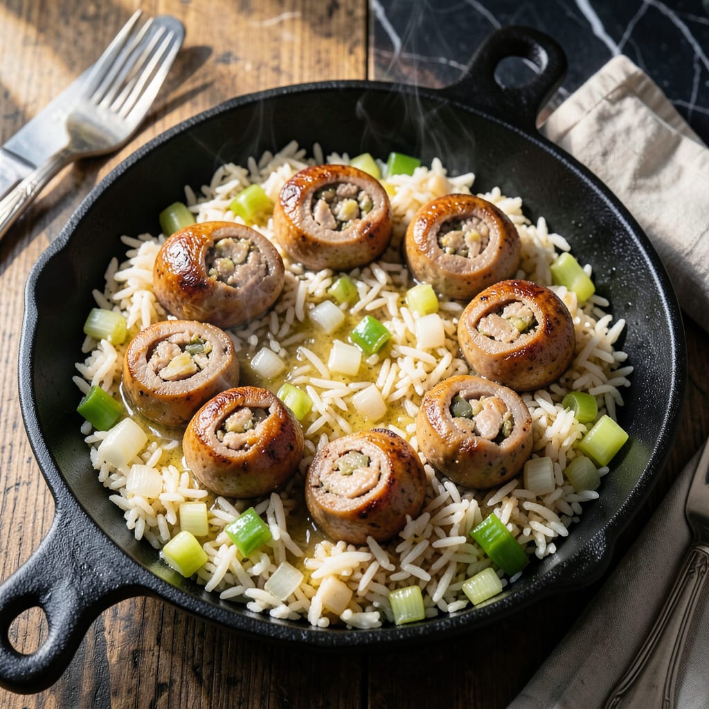 Visual representation of Instant Pot Boudin Recipe: Cajun Sausage and Rice in One Pot