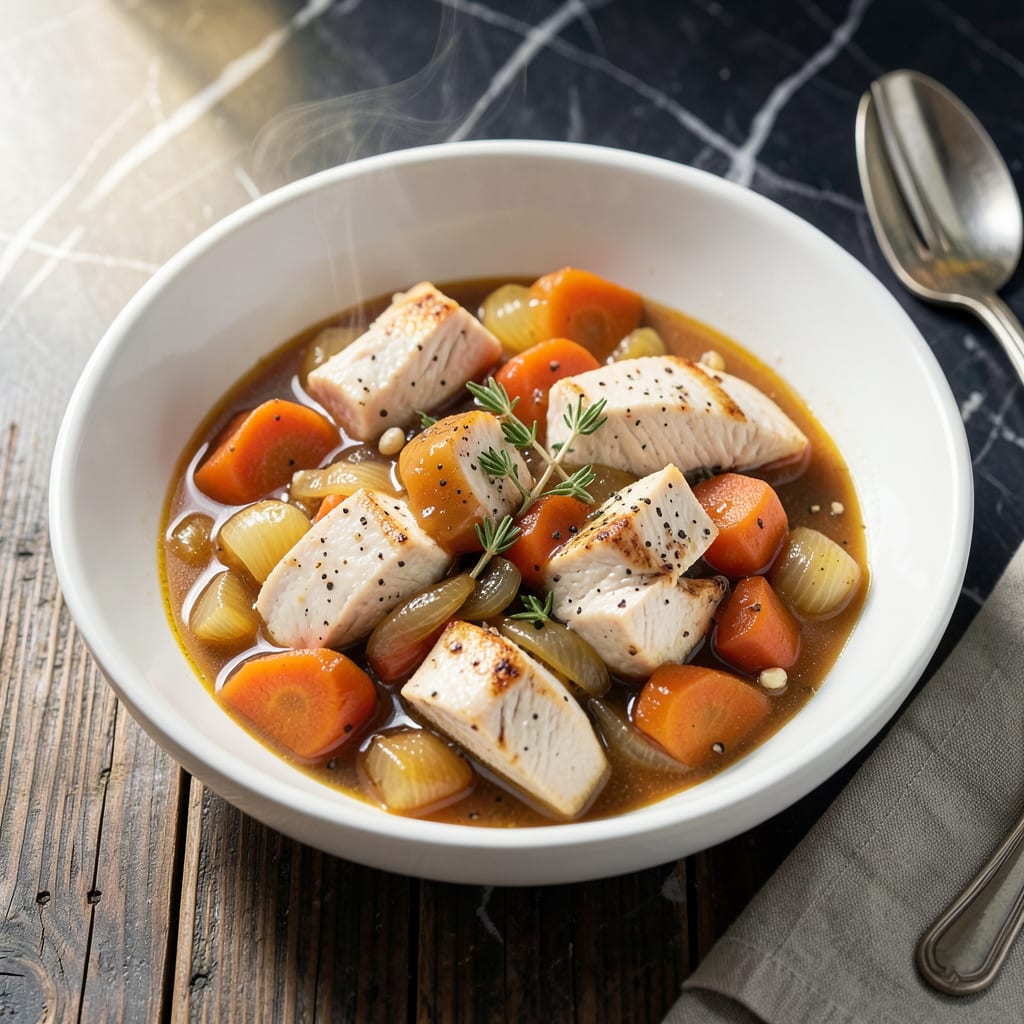 Instant Pot Chicken Pot Pie Filling Recipe: Creamy Vegetable Rich Comfort in a Pot illustration with key details
