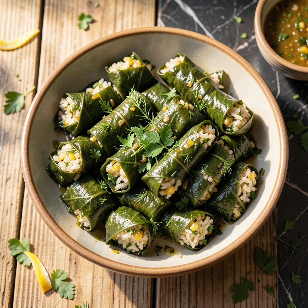 Complete Instant Pot Dolma Recipe: Stuffed Grape Leaves With Zesty Lemon and Herbs overview image