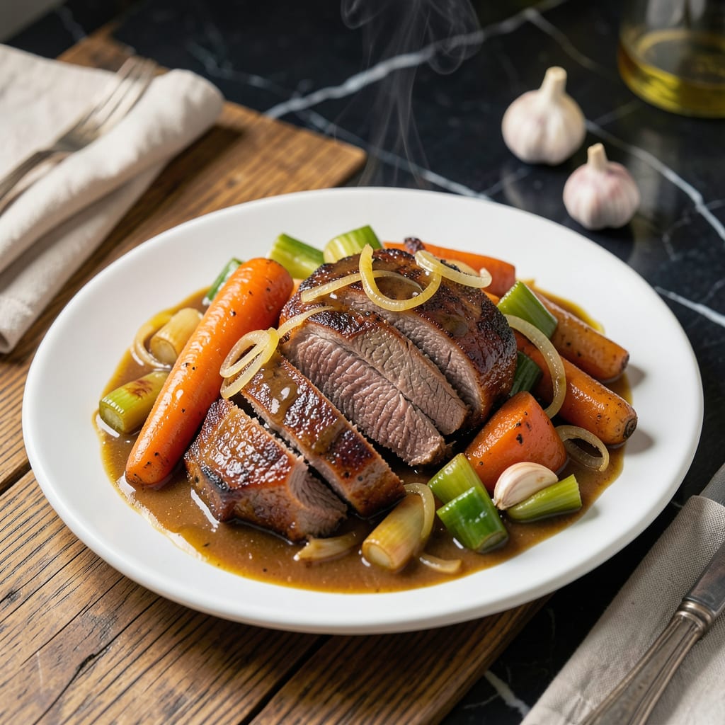 Complete Instant Pot Duo Pot Roast Recipe: Fork Tender Meat With Rich Gravy overview image
