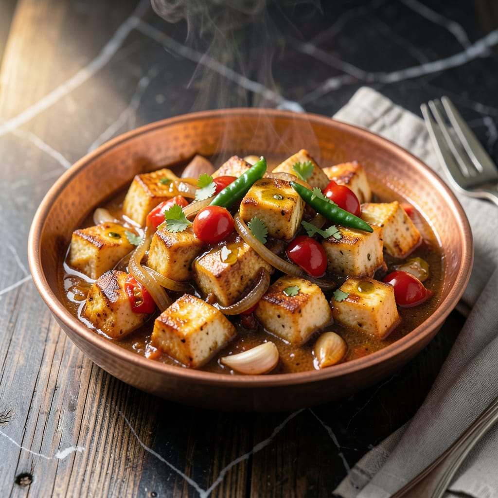 Visual representation of instant pot paneer recipe