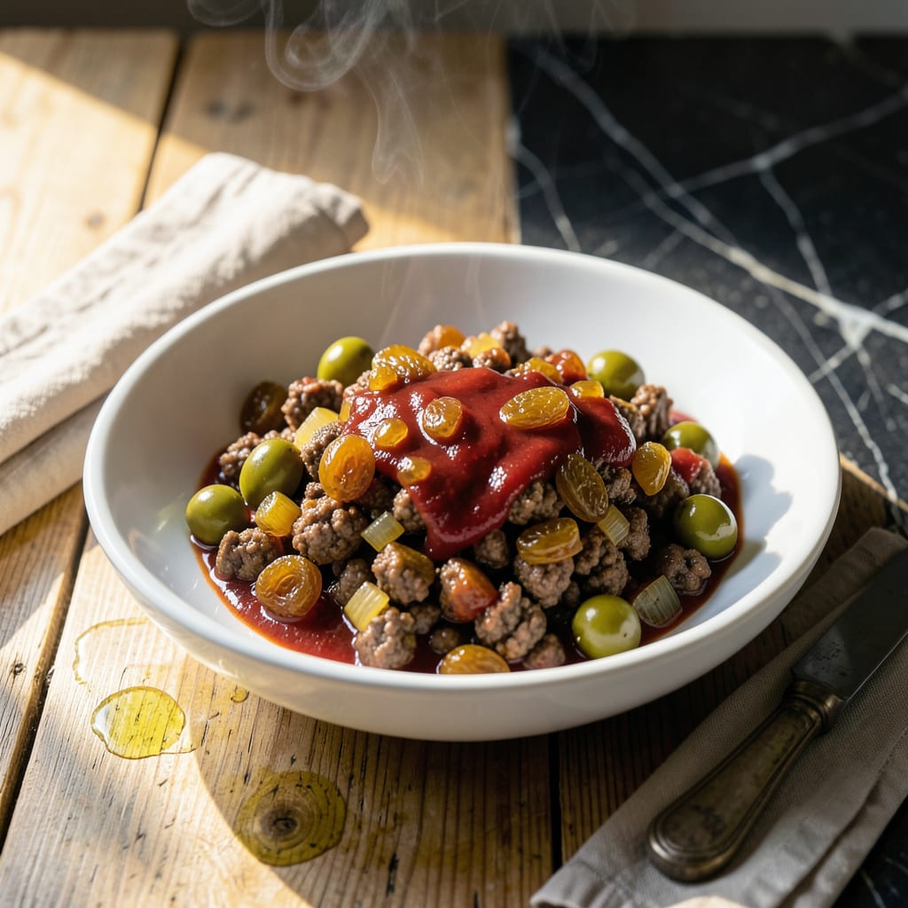 Complete Instant Pot Picadillo Recipe: Cuban Style Ground Beef with Olives overview image