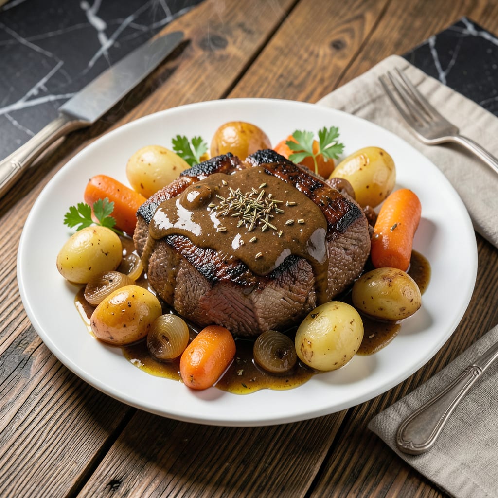 Complete Instant Pot Pressure Cooker Pot Roast Recipe: Hands Off Fall Apart Tender overview image