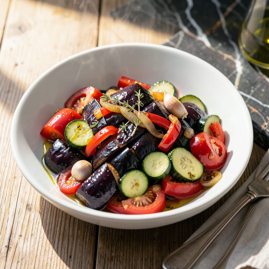 Complete instant pot ratatouille recipe overview image