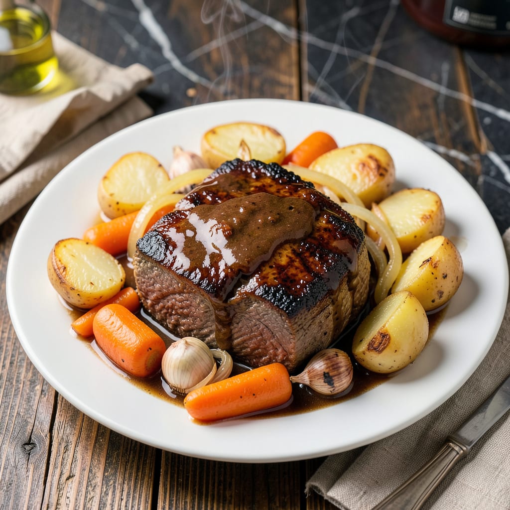 Instant Pot Recipe for Pot Roast and Vegetables: Pressure Cooked Family Meal detailed visual guide