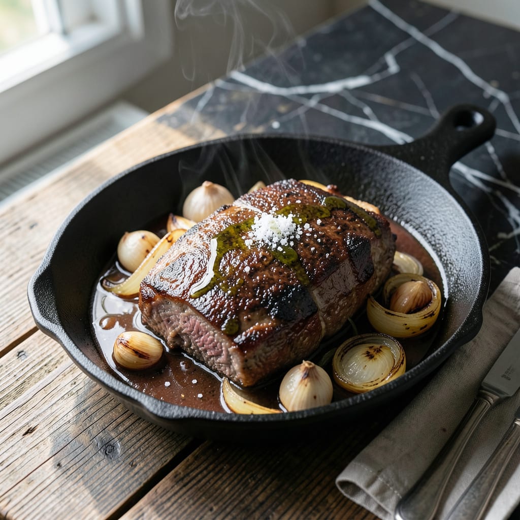 Instant Pot Roast Recipe: Pressure Cooked Melting Tenderness illustration with key details