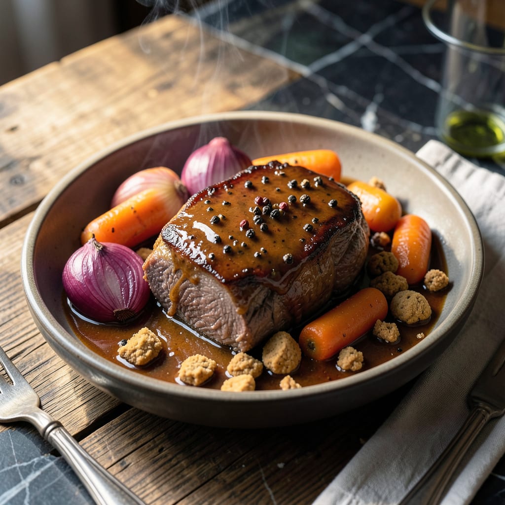 Instant Pot Sauerbraten Recipe: German Pot Roast in a Fraction of the Time illustration with key details