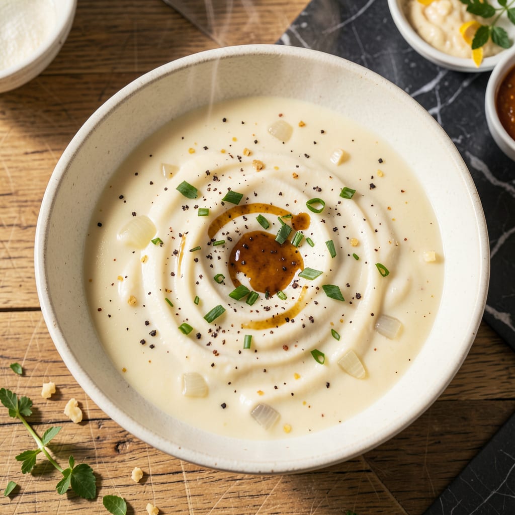 Visual representation of Instant Potato Soup Recipe: Creamy Comfort in 20 Minutes