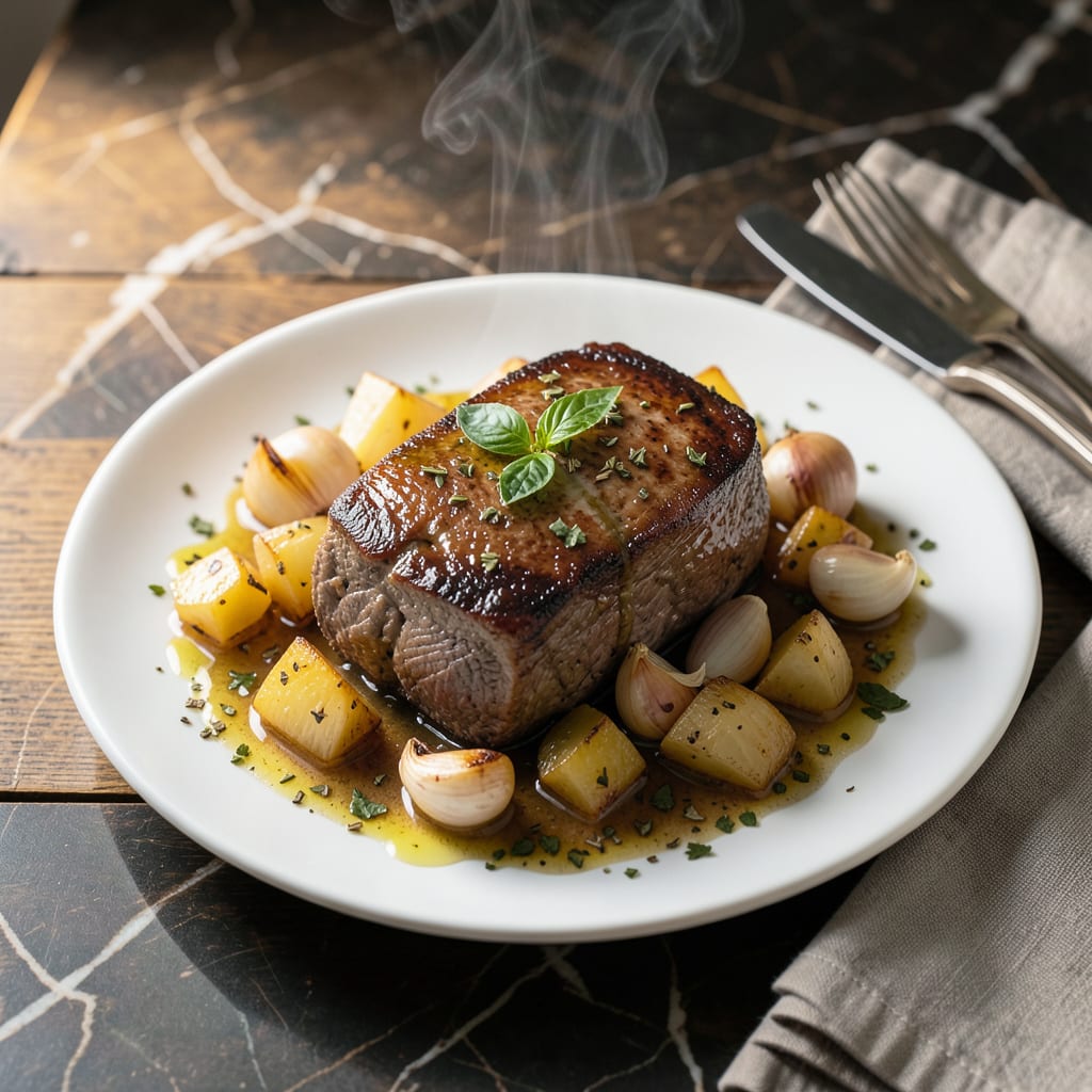 Complete italian pot roast crock pot recipe overview image