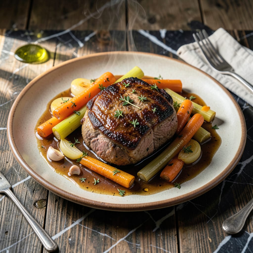 italian pot roast recipe illustration with key details