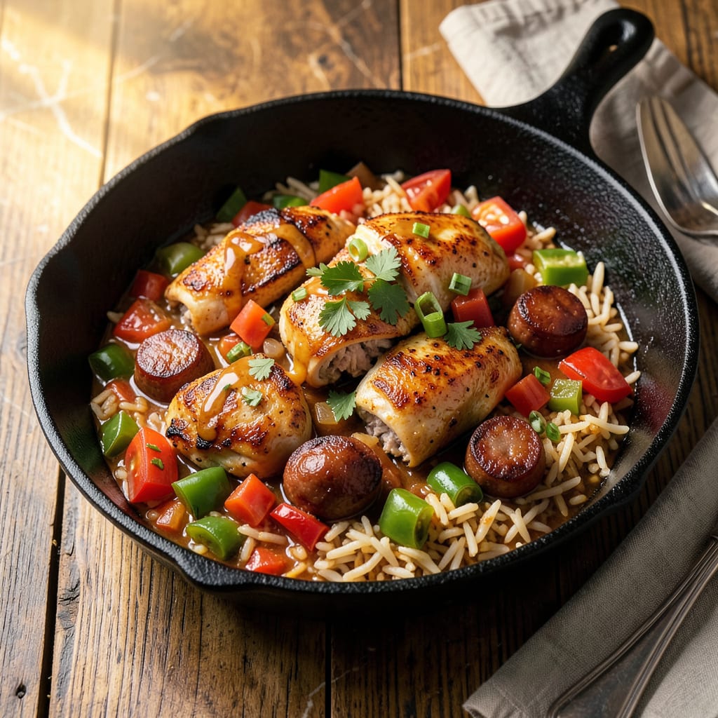 Visual representation of Jambalaya Crock Pot Recipe: Hands Off Cajun Flavor in 4 Hours