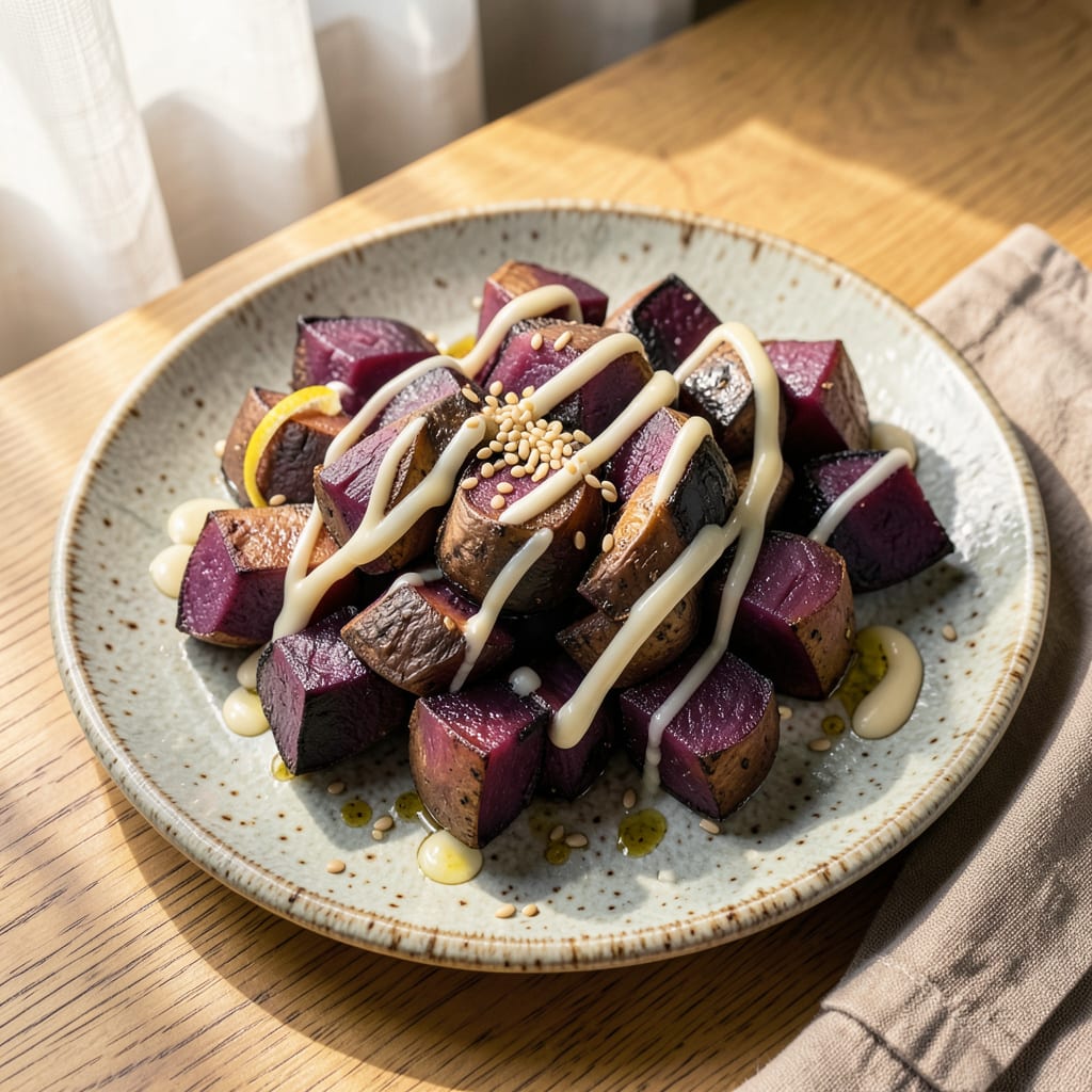 japanese purple potato recipe detailed visual guide