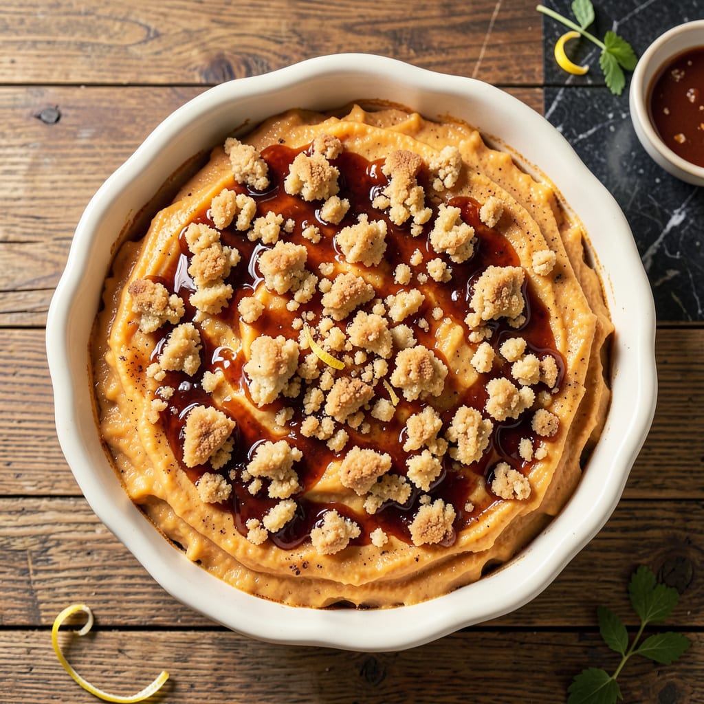 Jessie James Decker's Sweet Potato Casserole Recipe: Brown Sugar Crunch Topping example with annotations