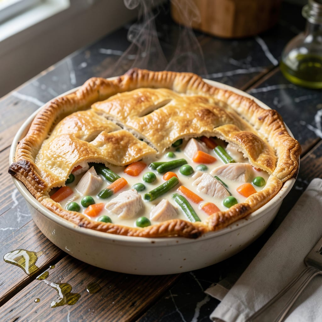 jiffy pot pie recipe example with annotations