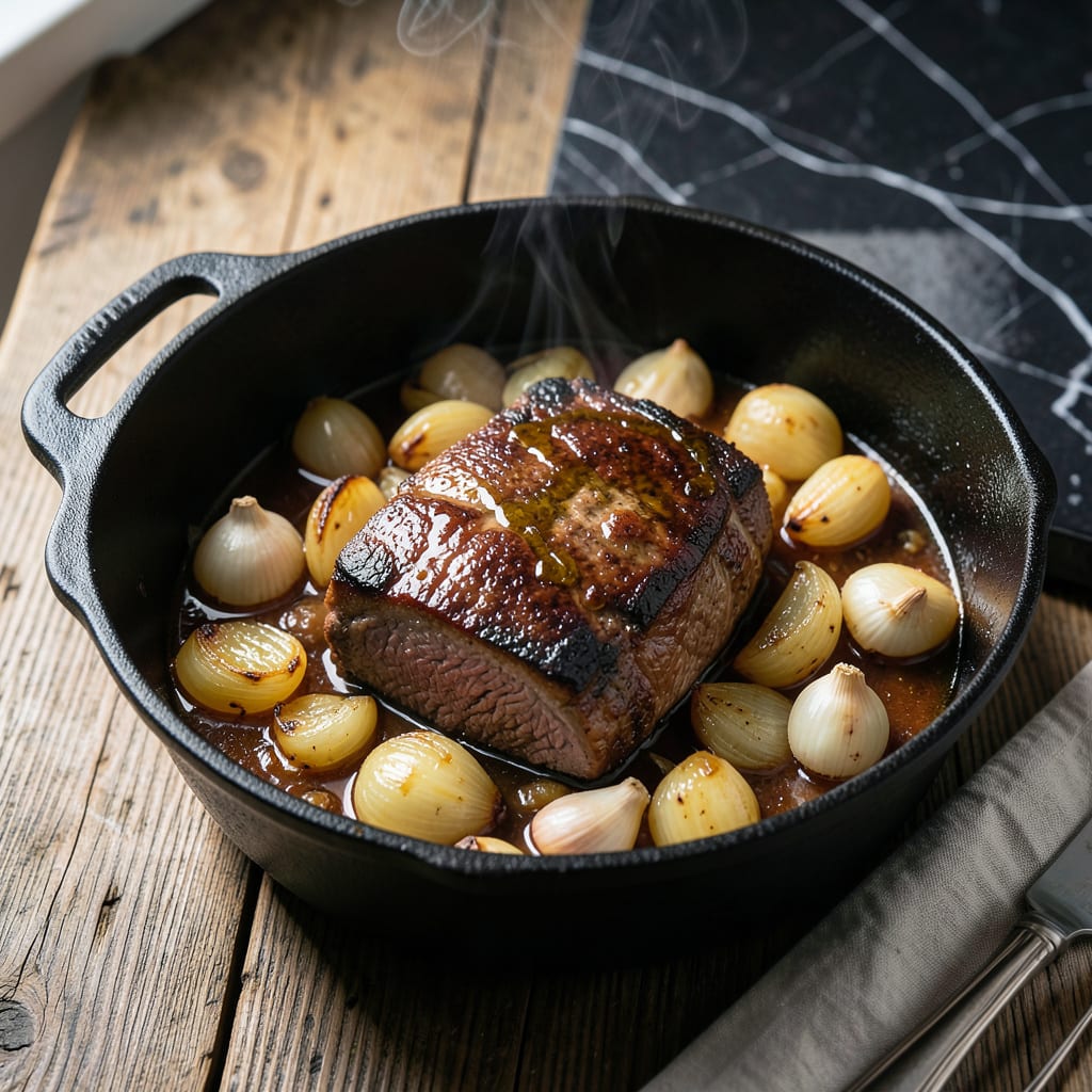 Juiciest Pot Roast Recipe: Dutch Oven Braised to Fork Tender Bliss illustration with key details
