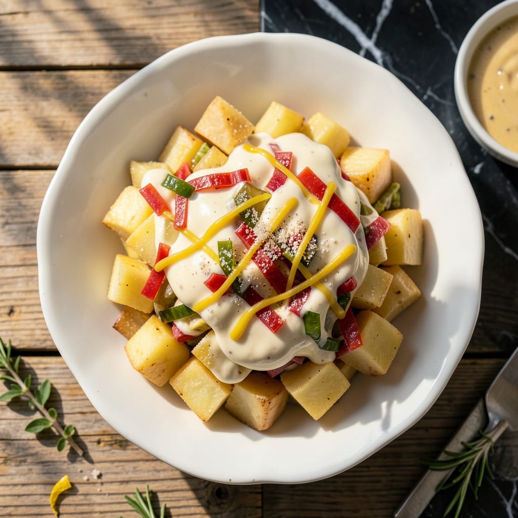 KFC Potato Salad Recipe: Creamy, Tangy Copycat You’ll Crave illustration with key details