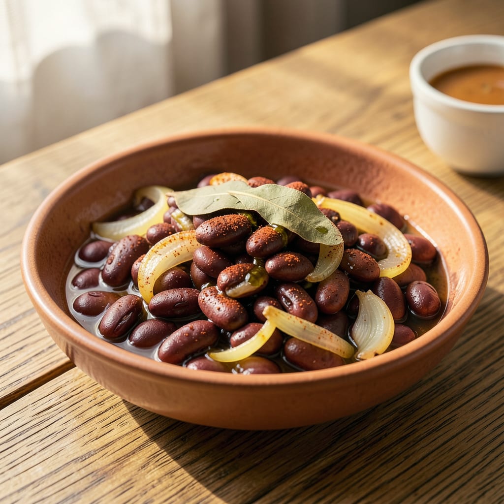 Visual representation of kidney beans instant pot recipe