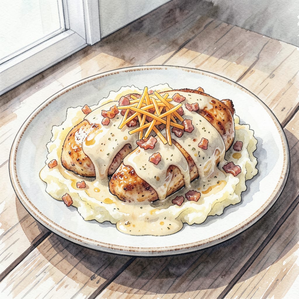 Visual representation of killer crack chicken recipe