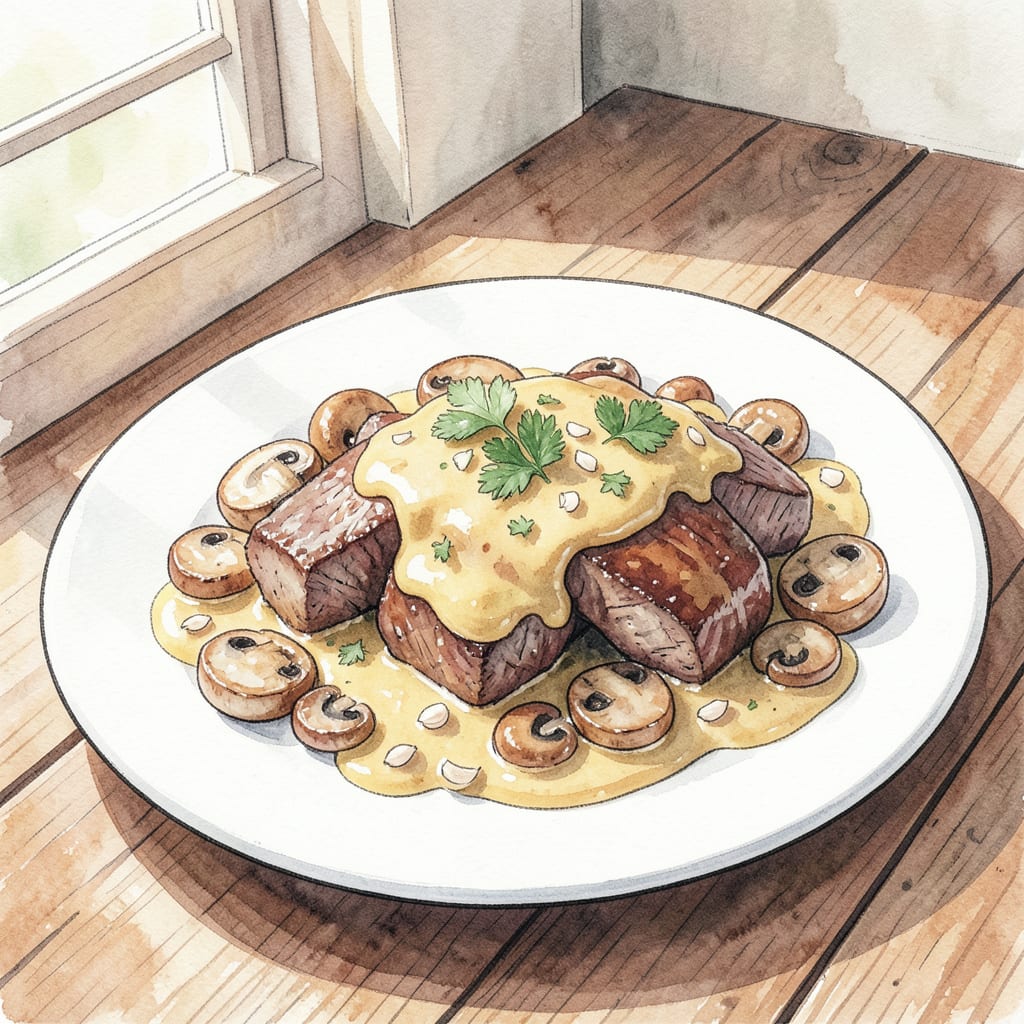 Knorr Beef Stroganoff Recipe: Creamy Comfort in 30 Minutes illustration with key details