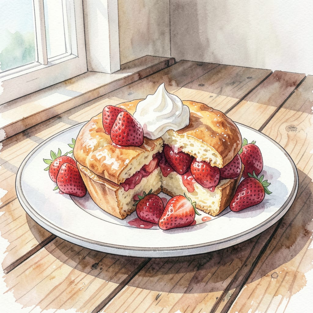 Krusteaz Shortcake Recipe: Strawberry Bliss in Every Bite illustration with key details