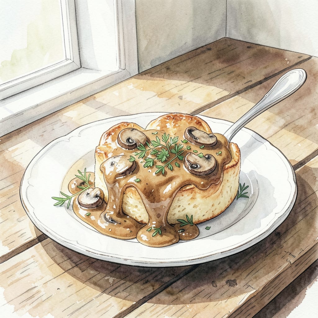 La Madeleine Mushroom Sauce Recipe: Rich & Creamy Delight illustration with key details