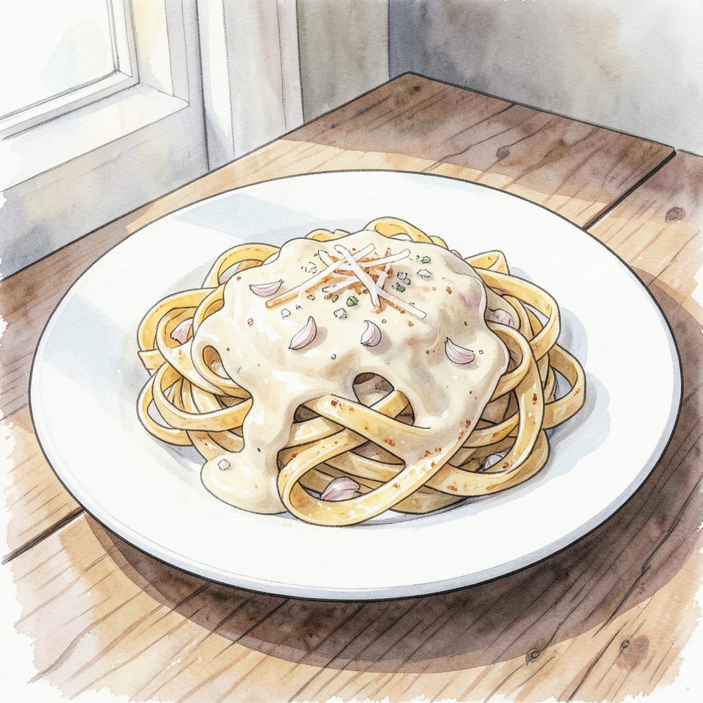 Comprehensive lactose free fettuccine alfredo recipe visual reference
