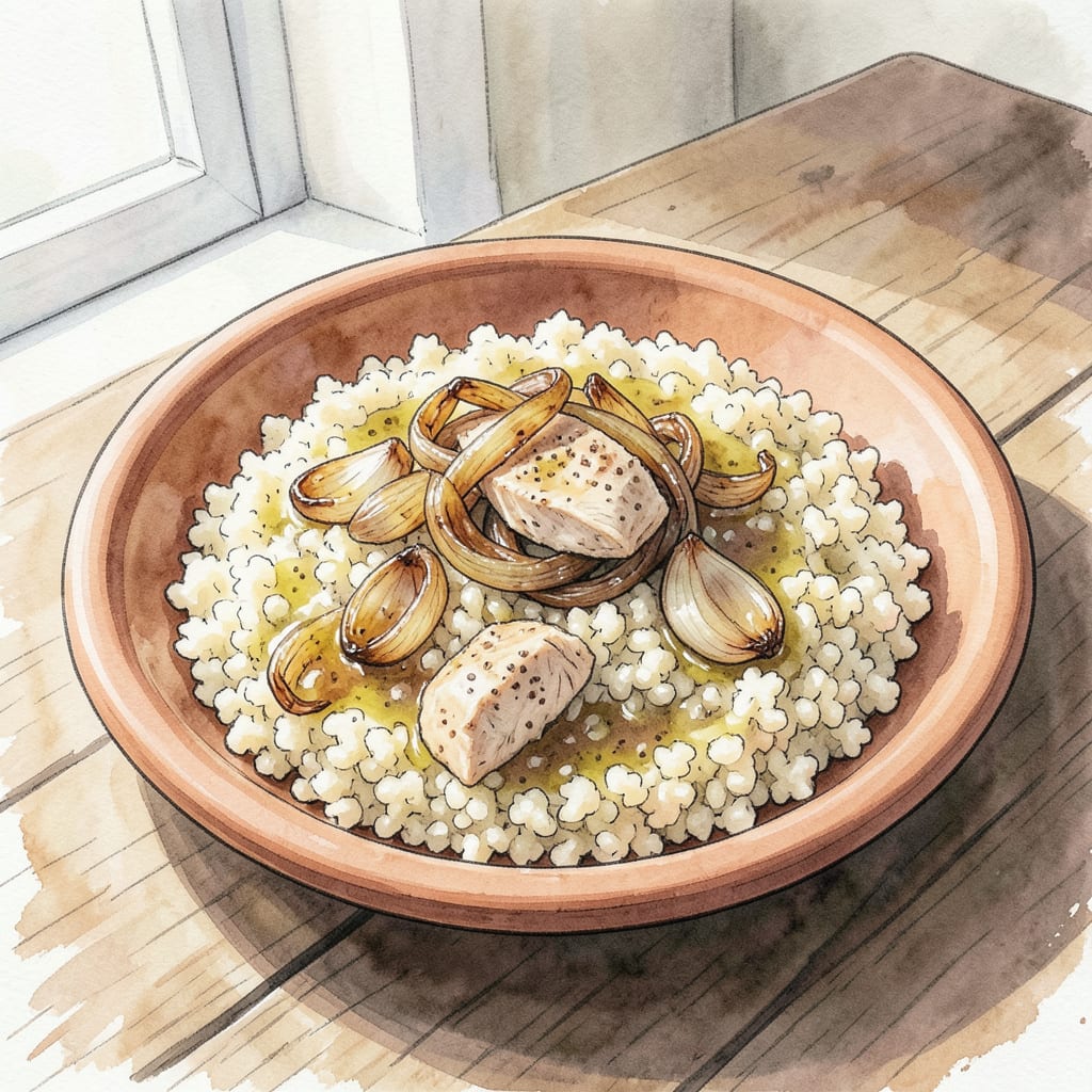 Complete Lebanese Couscous Recipe: Fluffy and Flavorful Middle Eastern Delight overview image